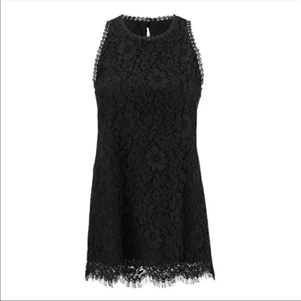 Cabi | 3605 Black Lace Display Tank Top | M